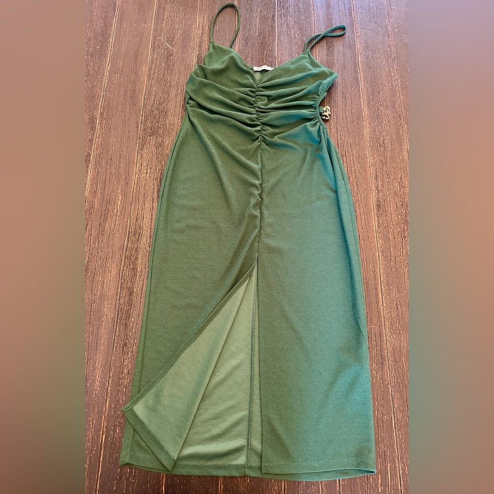 Zara Green Sleeveless Dress